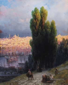 Constantinople 1880 Romantique Ivan Aivazovsky russe Peinture à l'huile